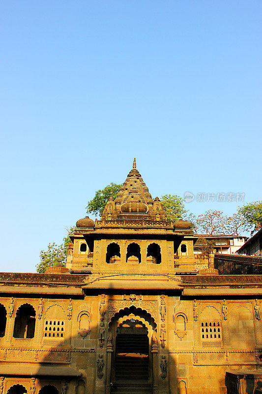 印度Maheshwar的Ahilya堡垒Narmada Ghats